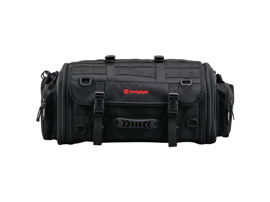 Harley Davidson - expandable seat pocket with variable volume of 33 - 42 l black