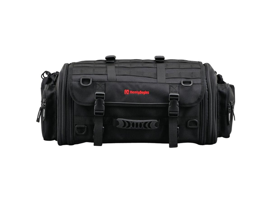 Harley Davidson - expandable seat pocket with variable volume of 33 - 42 l black