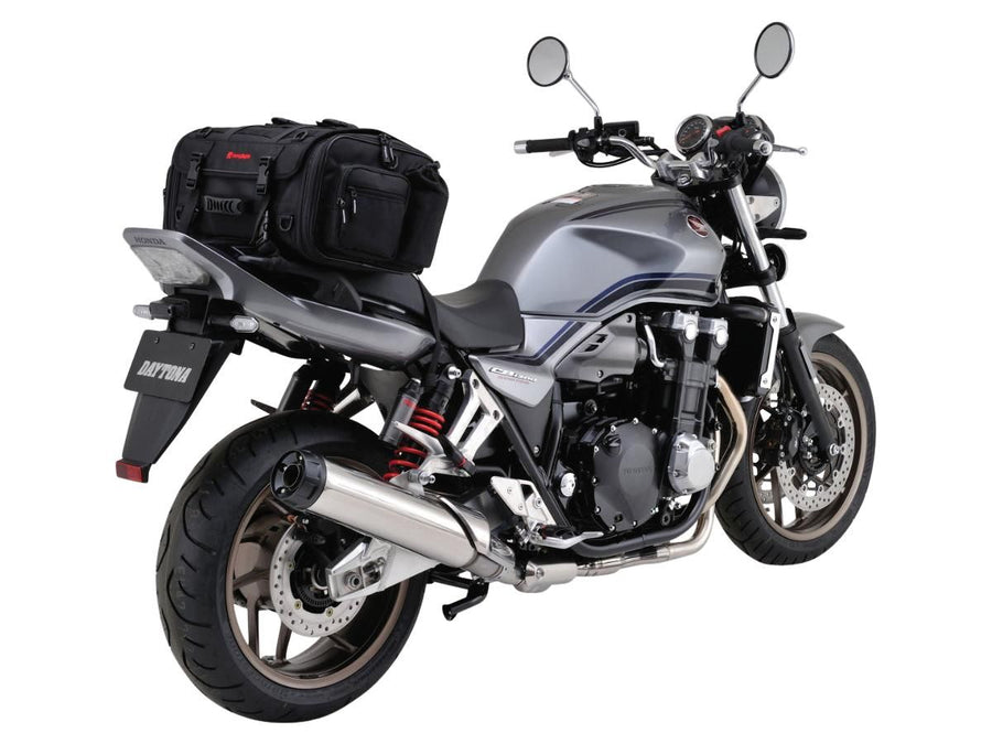 Harley Davidson - expandable seat pocket with variable volume of 33 - 42 l black
