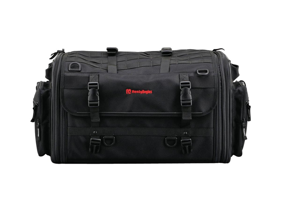 Harley Davidson - expandable seat pocket with variable volume of 53 - 70 l black