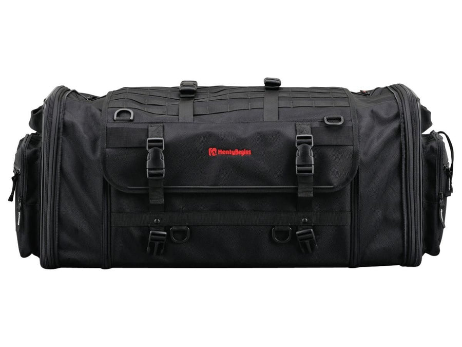 Harley Davidson - expandable seat pocket with variable volume of 53 - 70 l black