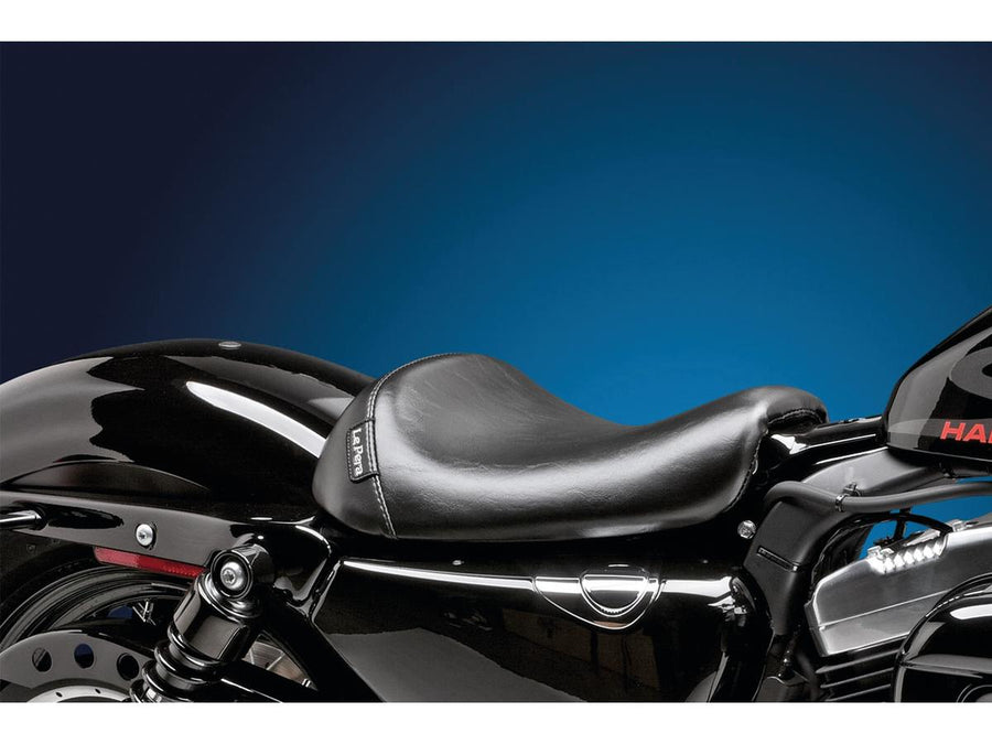 Harley Davidson XL1200X [2011-2020]-Bare Bone's solo seat smooth black vinyl