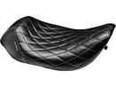 Harley Davidson Flhrci [2002-2006]-Bare Bones Solo Seat Diamond Stitch Black-1