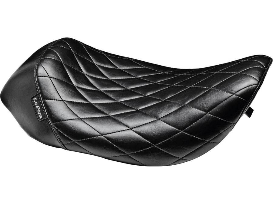 Harley Davidson Flhrci [2002-2006]-Bare Bones Solo Seat Diamond Stitch Black
