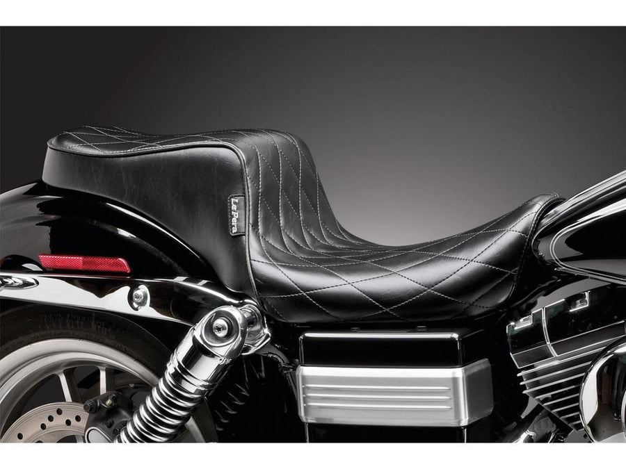 Harley Davidson Dyna [1996-2003]-Cherokee seat diamond stitch black vinyl