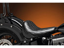 Harley Davidson FLS [2016-2017]-Bare Bones Solo Seat Diamond Stitch Black Vinyl-3
