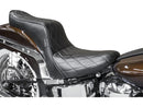 Harley Davidson Softail [1984-1999]-Cherokee seat diamond stiping black vinyl-1