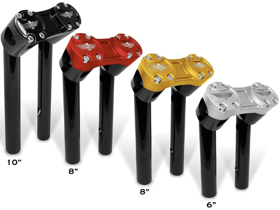 Harley Davidson FX [1974-1978]-10 "Clubstyle Pullback Risers with black terminal