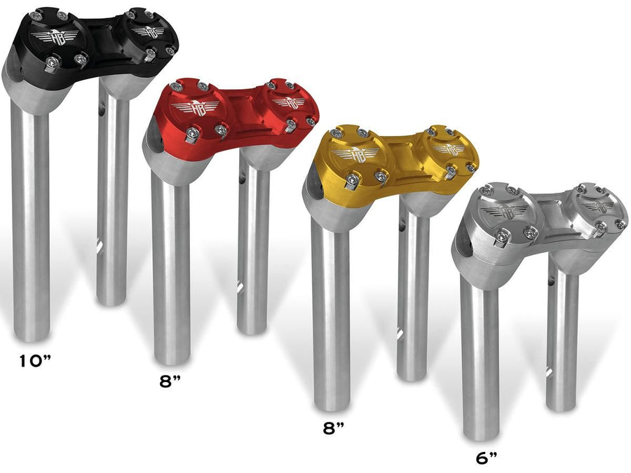 Harley Davidson FX [1974-1978]-10 "Club-Style Pullback-Riser with silver clamp