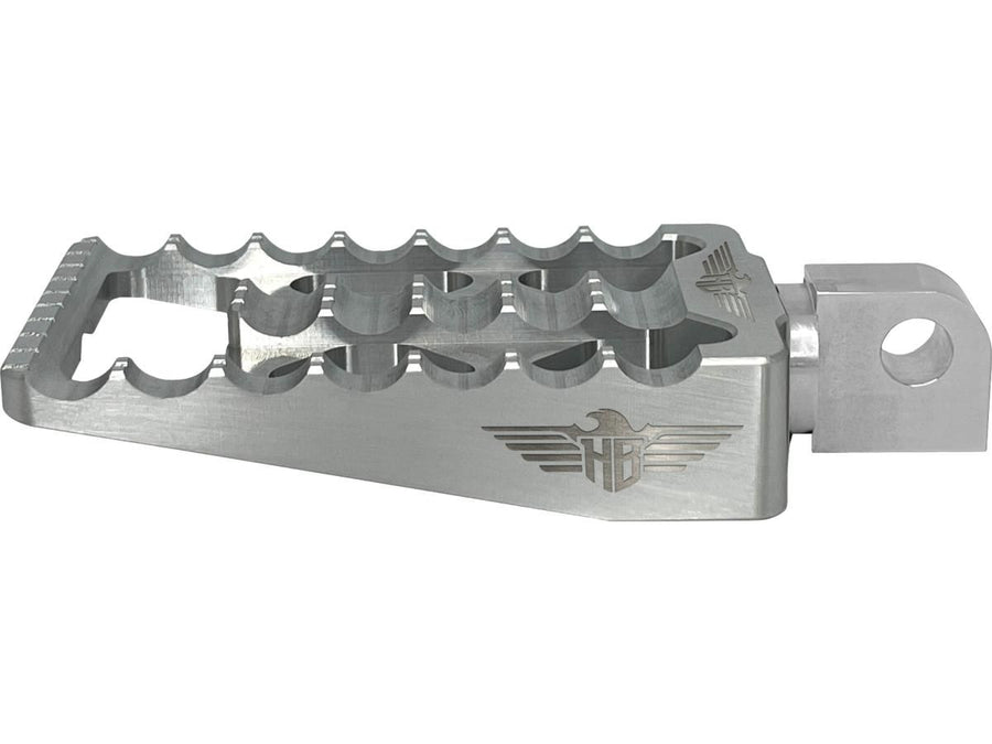 Harley Davidson Softail [2018-2025]-MX V1 footrest silver anodized