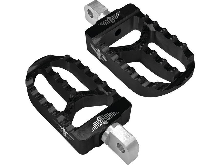 Harley Davidson Softail [2018-2025]-MX V2 Paloma Footrests Black Anodized