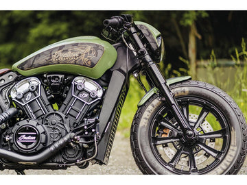 Harley Davidson Indian Scout [2015-2024]-Old School front wheel protection sheet - 0