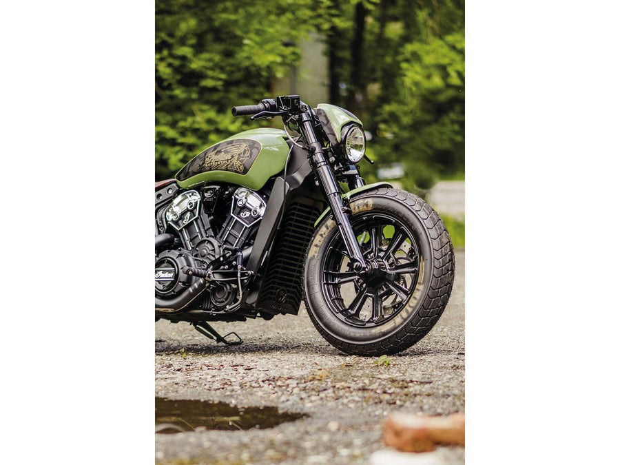 Harley Davidson Scout Bobber [2018-2024]-NRS Style lamp mask for use with
