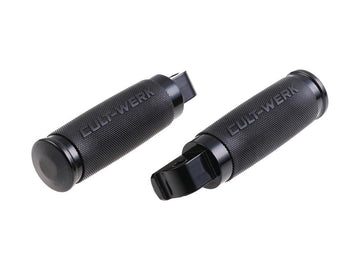 Harley Davidson Scout [2015-2024]-racing footrests black powder-coated