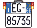 Harley Davidson-All-Inn 2.0 license plate holder with turn signal/brake light/rear light and-1