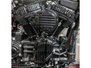 Harley Davidson Softail [2016-2017]-ribbed air filter black anodized-2