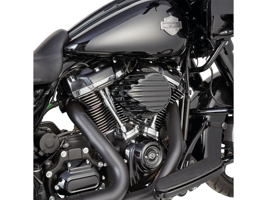 Harley Davidson Softail [2016-2017]-ribbed air filter black anodized