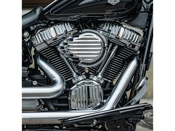 Harley Davidson Sportster [2007-2020]-chrome-plated lamella air filter - 0