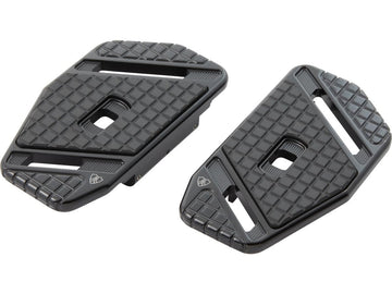Harley Davidson Touring [1985-2025]-Speedliner Pediatric Food boards black anodized