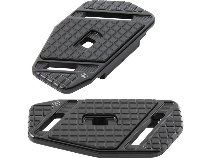 Harley Davidson Touring [1985-2025]-Speedliner Pediatric Food boards black anodized