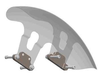 Harley Davidson Touring [1987-2024]-Shorty 21 "Steel front wheel protection sheet for - 0
