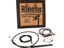Harley Davidson Flhrxs [2021-2025]-16 "Gorilla bar cable set black vinyl-1