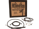 Harley Davidson Touring [2021-2024]-15 "excavator bar cable set black vinyl ABS-1