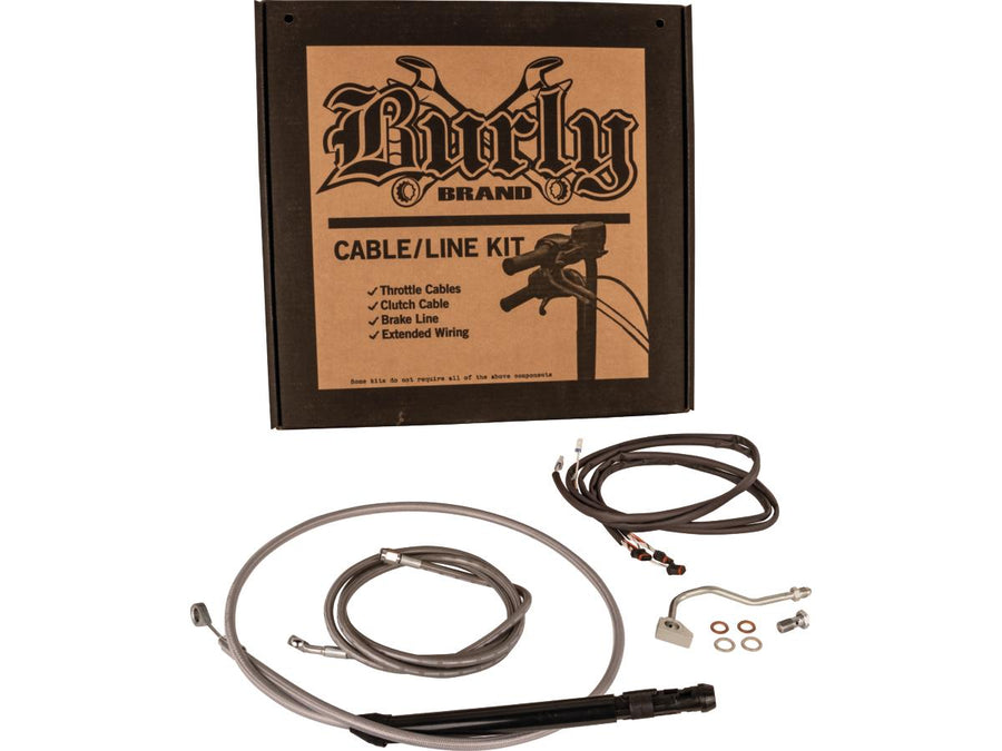 Harley Davidson Touring [2021-2024]-13 "excavator bar cable set stainless steel clear ...