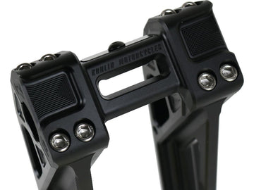Harley Davidson Sportster [1985-2020]-8 "Universal Fastback Risers black anodized - 0