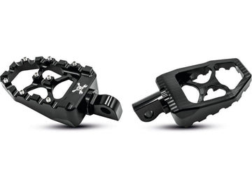 Harley Davidson Sportster [1991-2020]-MX Evolution Footrests Black Anodized