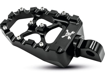 Harley Davidson Sportster [1991-2020]-MX Evolution Footrests Black Anodized - 0