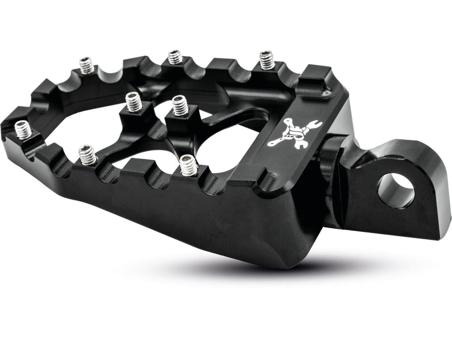 Harley Davidson Sportster [1991-2020]-MX Evolution Footrests Black Anodized