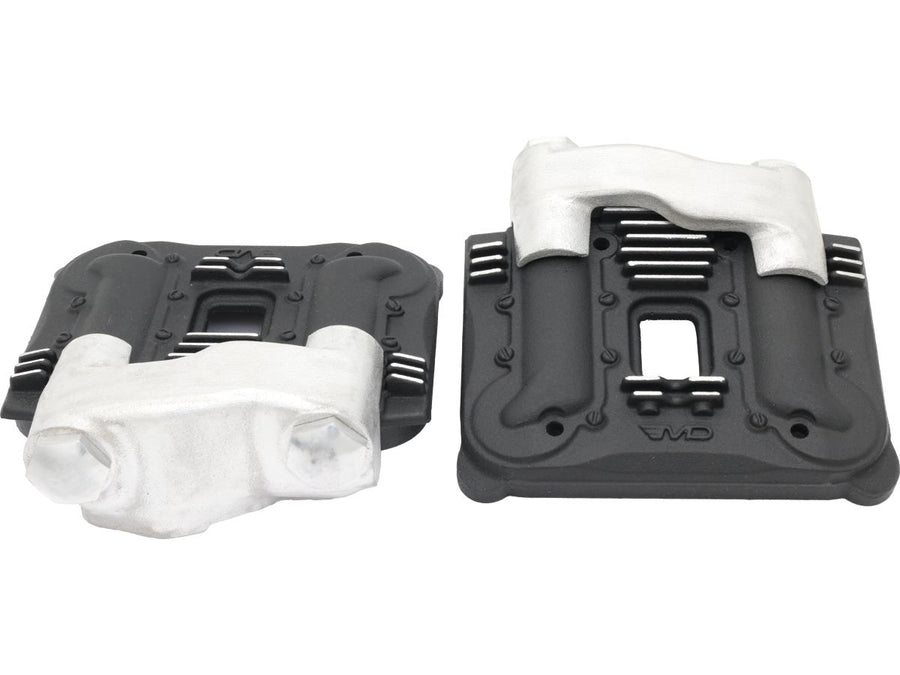 Harley Davidson FX Model [1985-1994]-Knuckle Rocker Box covers for Evo Schwarz