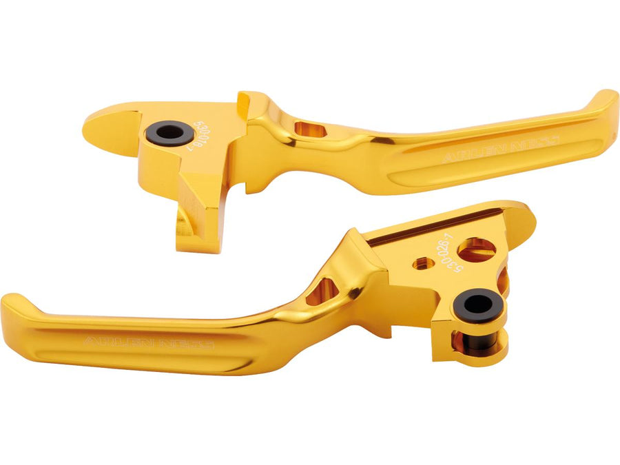 Harley Davidson Softail [2015-2017]-Method hand lever gold anodized cable coupling