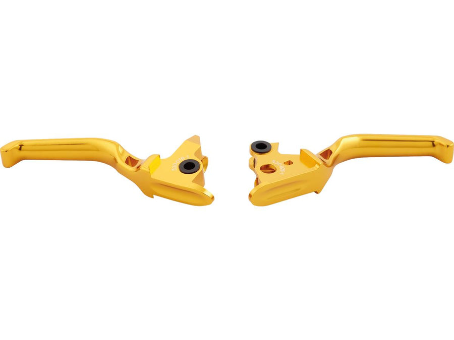 Harley Davidson Softail [2015-2017]-Method hand lever gold anodized cable coupling