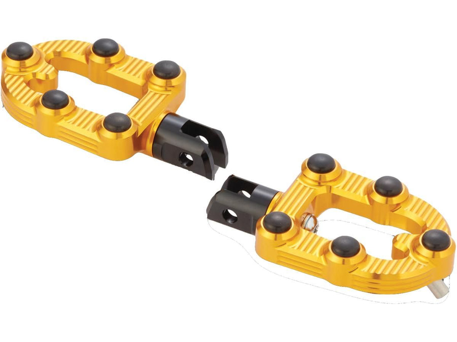 Harley Davidson Sportster [1991-2020]-Ness-MX footrest (without brackets) gold