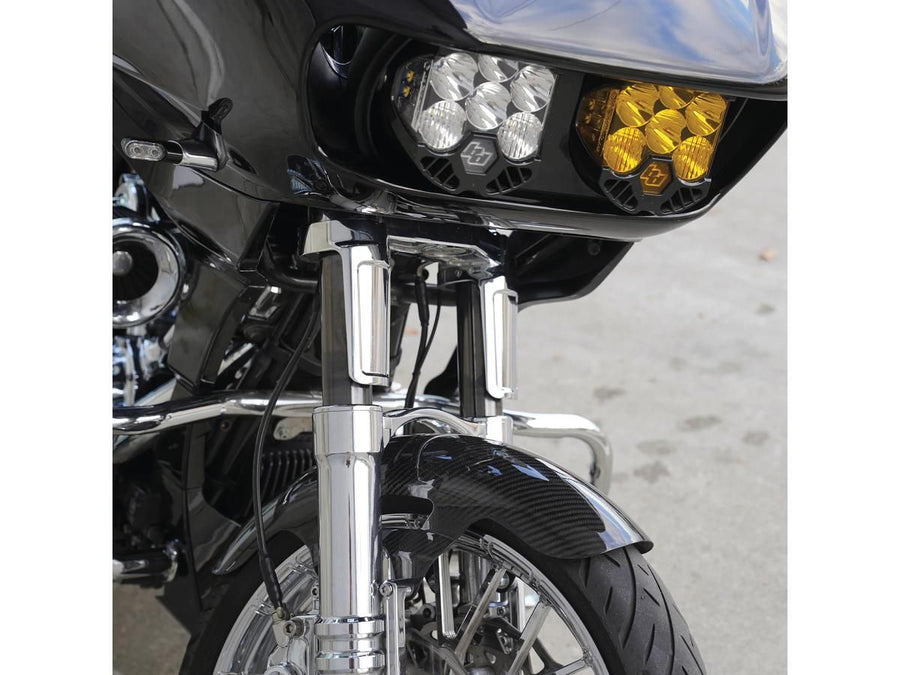 Harley Davidson Touring [2014-2024]-Method fork protection for excavators chrome
