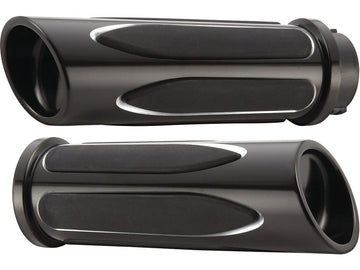Harley Davidson Sportster [1976-2020]-Deep Cut Comfort handles black anodized 1 "