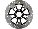 Harley Davidson Dyna [2000-2017]-round 340 mm floating brake disc Vegas Black-5