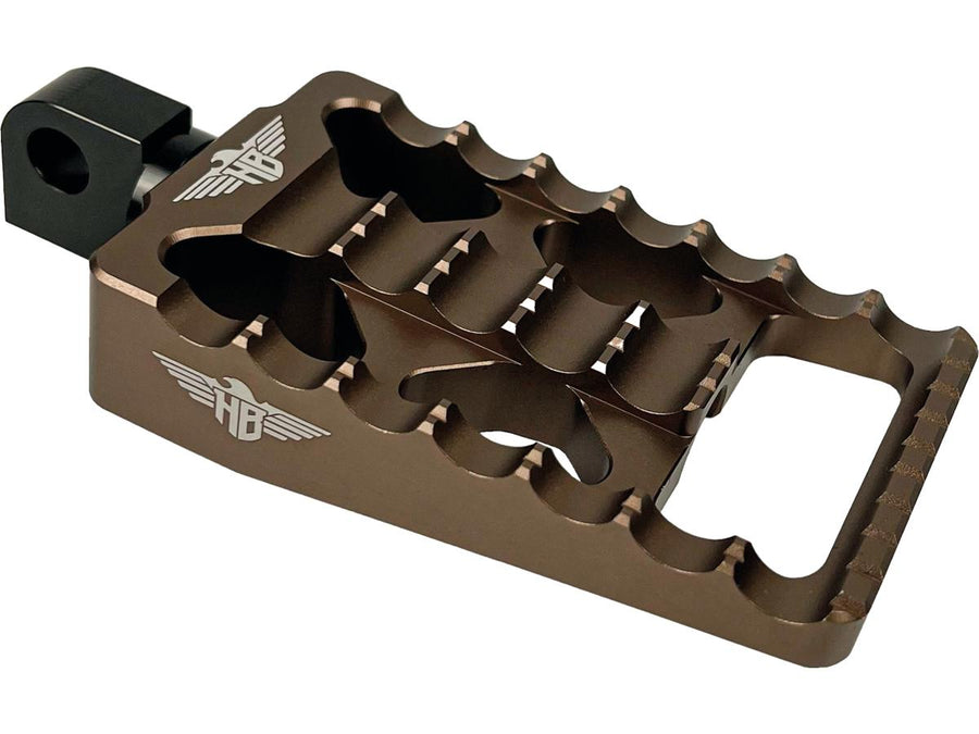 Harley Davidson Sportster [1991-2020]-MX V1 footrest bronze anodized