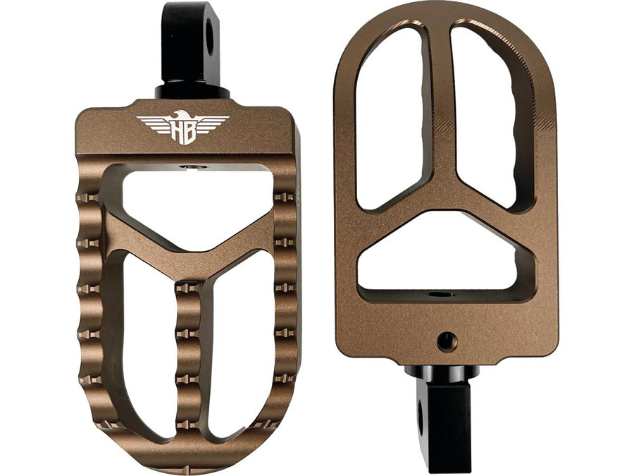 Harley Davidson Sportster [1991-2020]-MX V2 footrest bronze anodized