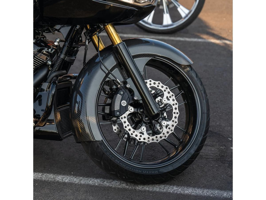Harley Davidson Flhxse [2023-2024]-FAT rapper carbon fiber front wheel protection sheet 21 "
