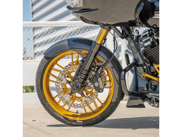 Harley Davidson Touring [1999-2013]-Wrapper Carbon Fiber Vorderradschutz sheet 19 " - 0