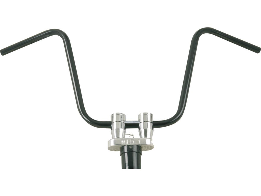 Harley Davidson-400 Ape hanger handlebar with dents, 3-hole, black