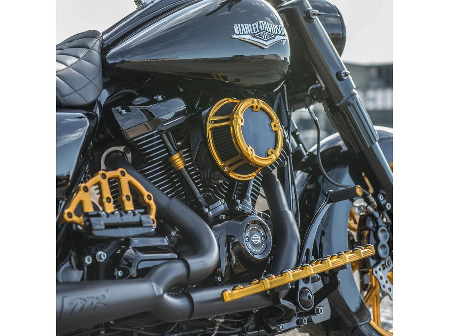 Harley Davidson Flhxse [2023-2024]-Method ™ Clear Series air filter gold anodized
