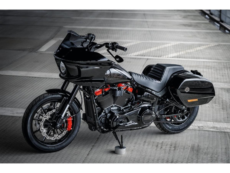 Harley Davidson Softail [2018-2025]-Mini free board footrest set black satin