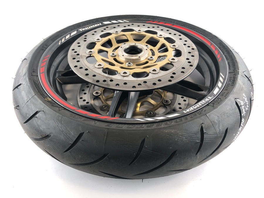 Triumph Speed ​​Triple 1050 515NJ [2005] - Front wheel rim with brake disc and tire