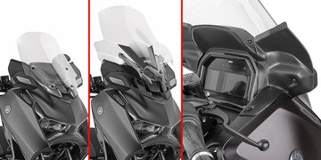 Yamaha X-Max 300 Tech Max [GIVI] - Schwarzer seitlicher Windabweiser