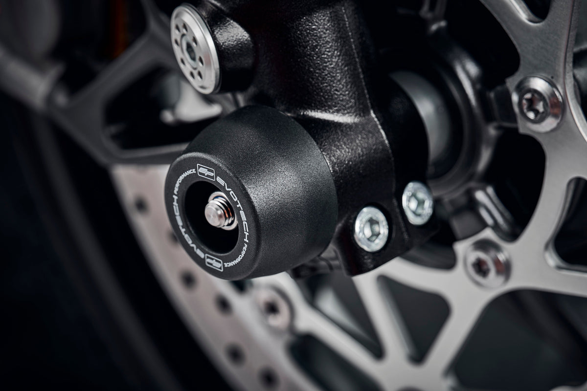 Triumph Street Triple 765 RS [from 2023] - axle protection crash pad set – 360° Ansicht 4