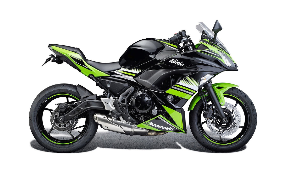 Kawasaki Ninja 650 40th Anniversary Edition [ab 2024] - Achsprotektoren-Set – 360° Ansicht 13